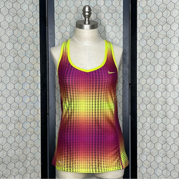 Nike Dri-Fit Racerback Tank Top with Shelf Bra - Picture 1 of 12